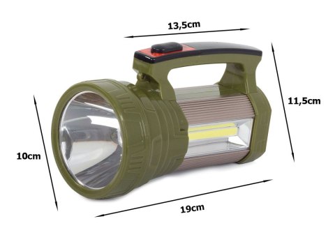 Latarka szperacz power bank solar led XM-L L2 cob