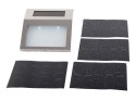 Podświetlany numer domu lampa solarna metalowa led
