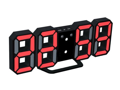 Zegar budzik led elektroniczny termometr z alarmem