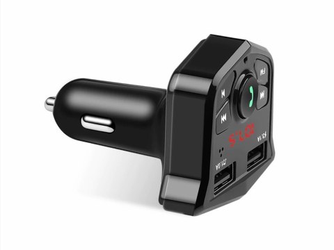 Transmiter fm sd mp3 bluetooth ładowarka 2xusb lcd