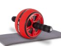 Wałek do ćwiczeń brzucha kółko roller koło + mata