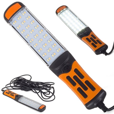 Lampa warsztatowa kanałowa 60 led smd magnes hak