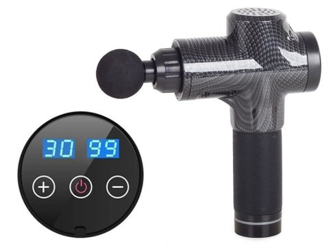 Pistolet do masażu masażer do ciała mocny gun lcd