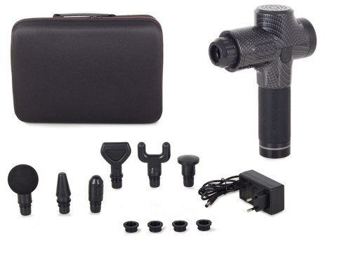 Pistolet do masażu masażer do ciała mocny gun lcd