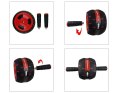 Wałek do ćwiczeń brzucha kółko roller koło + mata