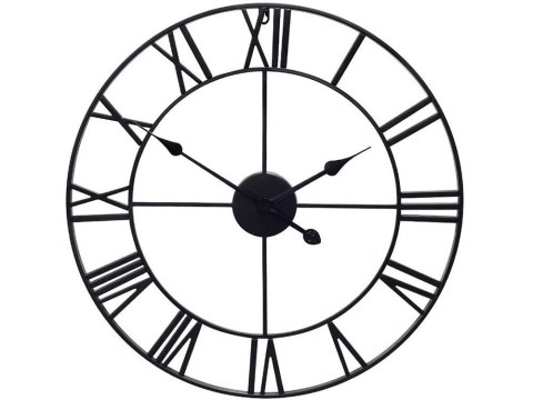 Zegar ścienny rzymski retro vintage loft 3d 80cm