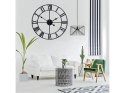 Zegar ścienny rzymski retro vintage loft 3d 80cm