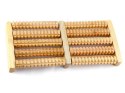 Masażer do stóp tradycyjny drewniany roller 2x5