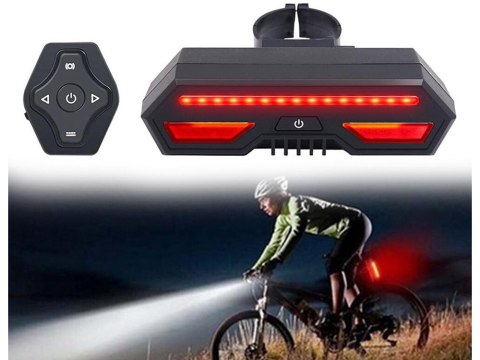 Lampka rowerowa kierunkowskaz led na rower tył usb