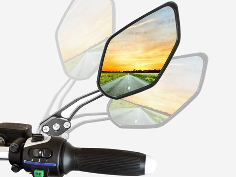 Lusterko rowerowe na rower skuter kierownicę 2 szt