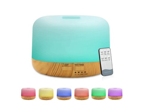 Nawilżacz powietrza dyfuzor aromaterapia pilot rgb