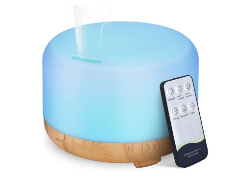 Nawilżacz powietrza dyfuzor aromaterapia pilot rgb