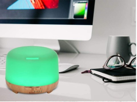Nawilżacz powietrza dyfuzor aromaterapia pilot rgb