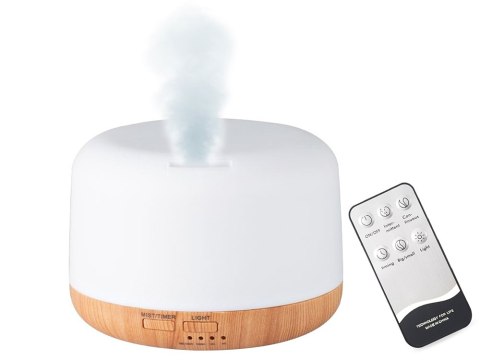 Nawilżacz powietrza dyfuzor aromaterapia pilot rgb