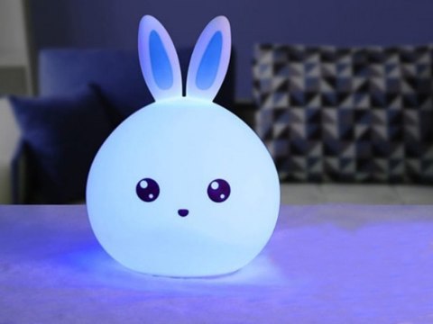 Lampka nocna dla dzieci led królik rgb dotyk