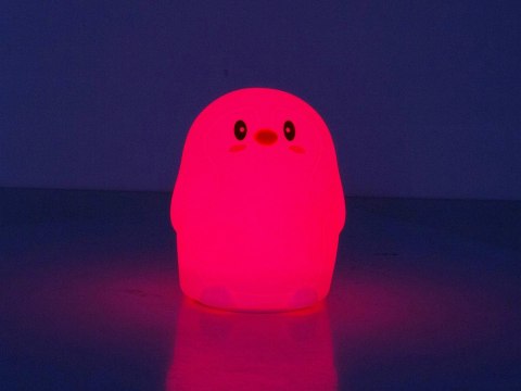 Lampka nocna dla dzieci led pingwin rgb dotyk usb