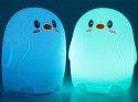 Lampka nocna dla dzieci led rgb pingwin dotyk