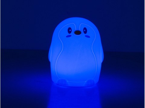 Lampka nocna dla dzieci led rgb pingwin dotyk