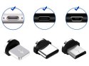 Kabel magnetyczny 3w1 micro typ-c usb do iphone 1m
