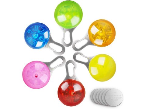 Świecąca lampka led na obrożę zawieszka pies kot