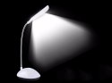 Lampka biurkowa 4 LED szkolna na biurko nocna biała