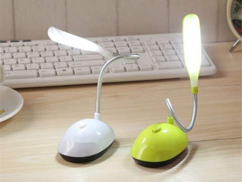 Lampka biurkowa 4 LED szkolna na biurko nocna biała