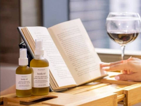 Półka na wannę regulowana duża bamboo spa nakładka