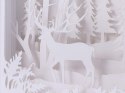 Lampka nocna papierowa wycinanki światło 3d usb