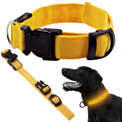Obroża świecąca led dla psa i kota regulowana 59cm