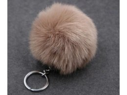 Brelok zawieszka do kluczy torby pompon futerko