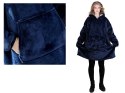 Ciepła bluza koc oversize xxl 2w1 gruba futrzak