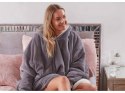 Ciepła bluza koc oversize xxl 2w1 gruba futrzak