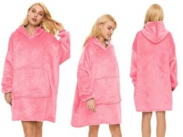 Ciepła bluza koc oversize xxl 2w1 gruba futrzak