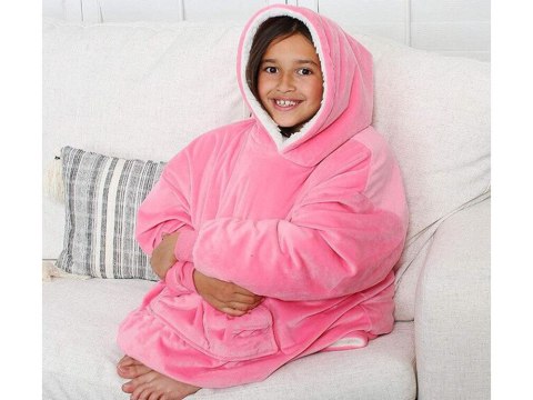 Ciepła bluza koc oversize xxl 2w1 gruba futrzak