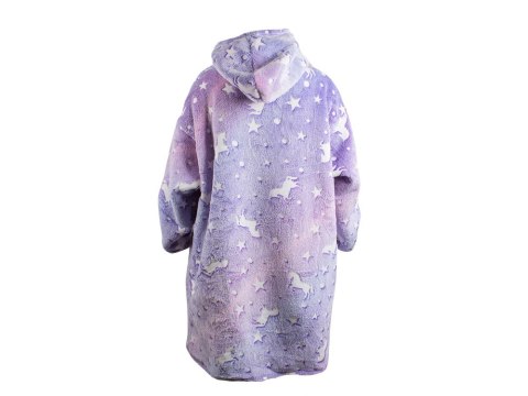 Ciepła bluza koc oversize xxl 2w1 gruba futrzak
