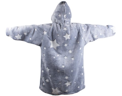 Ciepła bluza koc oversize xxl 2w1 gruba futrzak