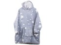 Ciepła bluza koc oversize xxl 2w1 gruba futrzak