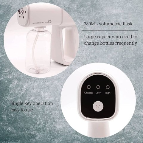 Elektryczny pistolet nano atomizer dezynfekcja usb