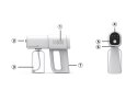 Elektryczny pistolet nano atomizer dezynfekcja usb
