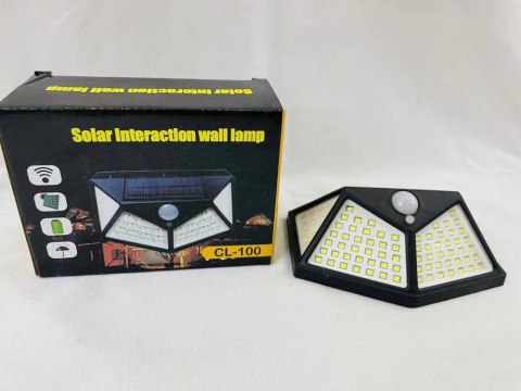 Lampa solarna 100 led z czujnikiem zmierzchu ruchu