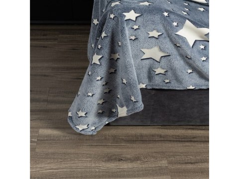 Miękki koc pled narzuta na łóżko świecący 150x180