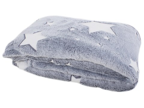 Miękki koc pled narzuta na łóżko świecący 150x180