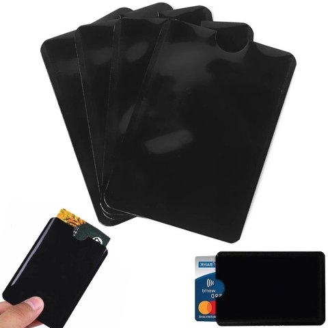 Etui na karty zbliżeniowe rfid antykradzieżowe x4