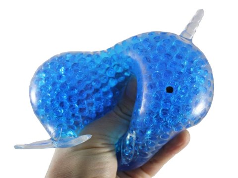 Gniotek antystresowy żelowy squeeze delfin kulki