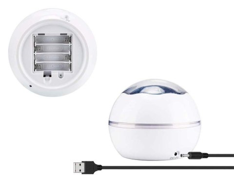Obrotowa lamka nocna projektor nieba gwiazd 2w1