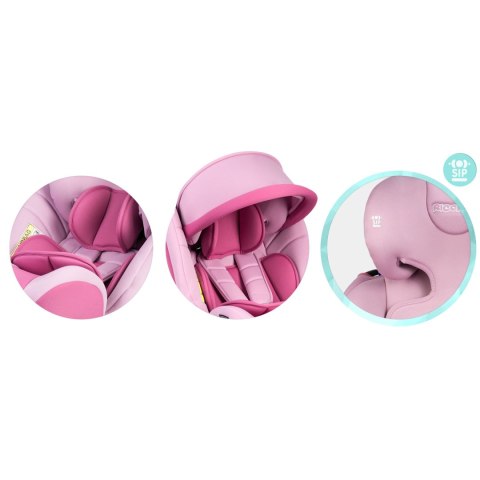Fotelik samochodowy 0 - 36 kg Luco Ricokids różowy