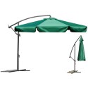 Parasol ogrodowy składany 6 segmentów zielony ? 350cm