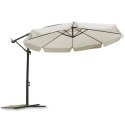 Parasol ogrodowy składany 8 segmentów beżowy ? 350cm