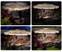 Parasol ogrodowy składany 8 segmentów zielony ? 350cm