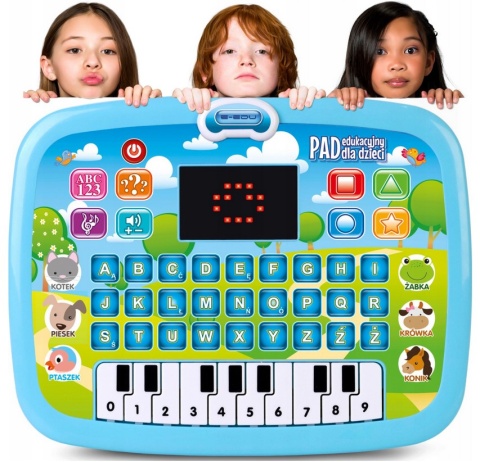 LAPTOP TABLET DOTYKOWY EDUKACYJNY KOMPUTER LCD PL